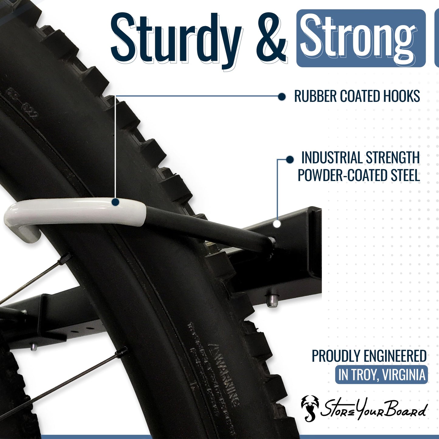 StoreYourBoard Freestanding 5 Bike Storage Rack, The Original G-Bike, Indoor Garage Floor Stand, Bicycle Organizer