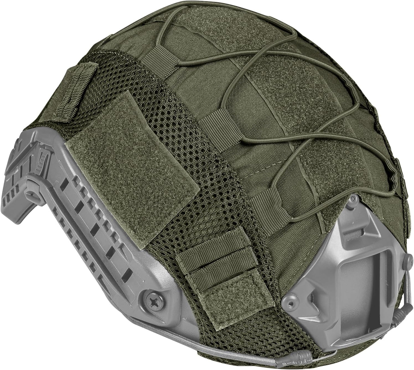 IDOGEAR SPORTS Tactical Helmet Cover for Fast Helmets - Camo M/L Size - Durable 500D Nylon Tactical Gear for Airsoft, Paintball, Hunting