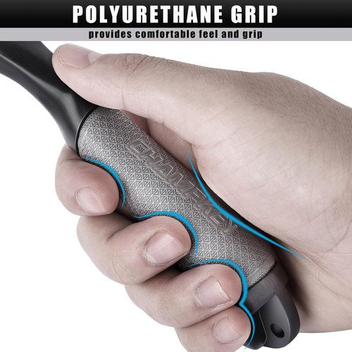 CHAMPKEY Premium Polyurethane Golf Club Brush - Retractable Groove Cleaner Golf Brush - Oversized Brush Head Golf Club Cleaer (Gray)
