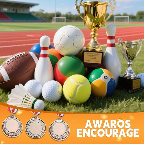 TREEHAC 50 Pcs 2.56 Inch Zinc Alloy Blank Medals with Antique Red Finish and Neck Ribbons for Custom Awards in Sports School DIY Events and Competitions