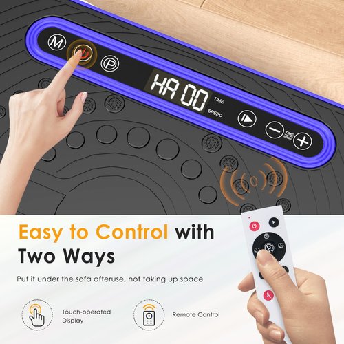 SogesHome Vibration Plate Exercise Machine 400LBS Vibrating Platform Lymphatic Drainage Machine Shaking Whole Body Shaker Vibrate Stand for Home Gym Workout Fat Burner for Women Men Weight Loss
