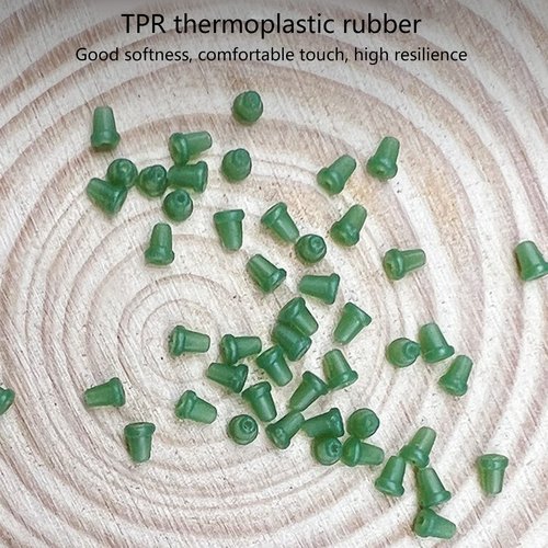 JUUNthy 50Pcs Carp Fishing Hook Stoppers Rubber Shank Beads Accessories Holder Rig Stop Hookbeads Carp Fishing Terminals Tackle