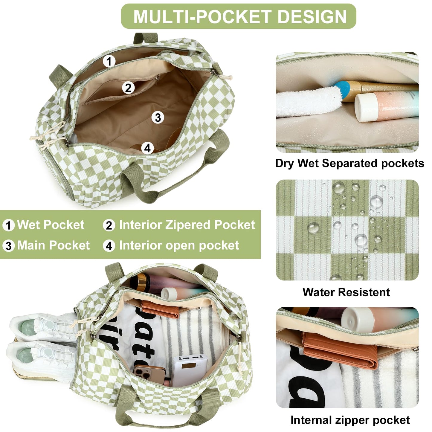 BLUBOON Duffle Bag Girls Kids Cute Gym Bag with Shoes Compartment & Wet Separation Waterproof Sports Overnight Travel Bag