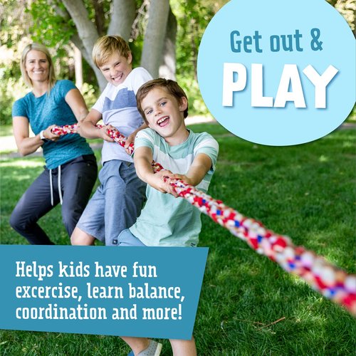 Squirrel Products 30’ Tug of War Battle Rope - Active Outdoor Fun for All Ages