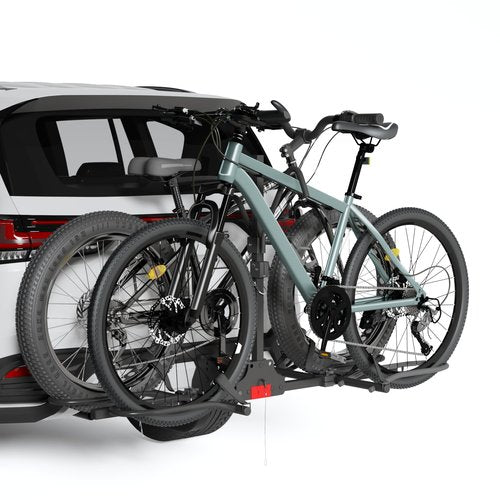 DNYKER Hitch Bike Rack,Wobble Free Smart Tilting Folding Bicycle Car Racks for Standard,Fat Tire E-Bike Rack for Tow Hitch, 2-Bike 200 lbs Capacity, 2 inch Receiver
