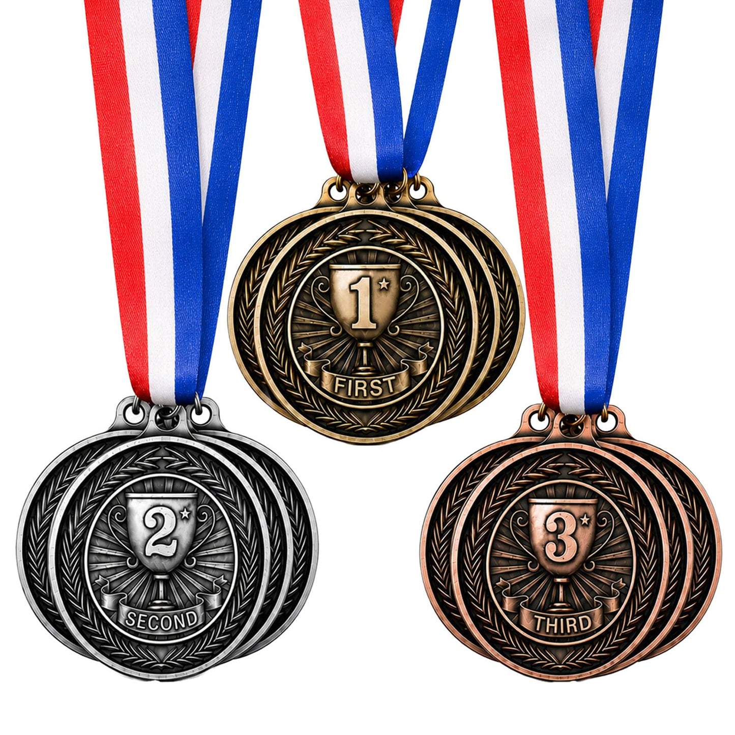 Medals for Awards 1st 2nd 3rd Place Prize for Adults Sports Party Soccer Basketball Competition Winner Trophy