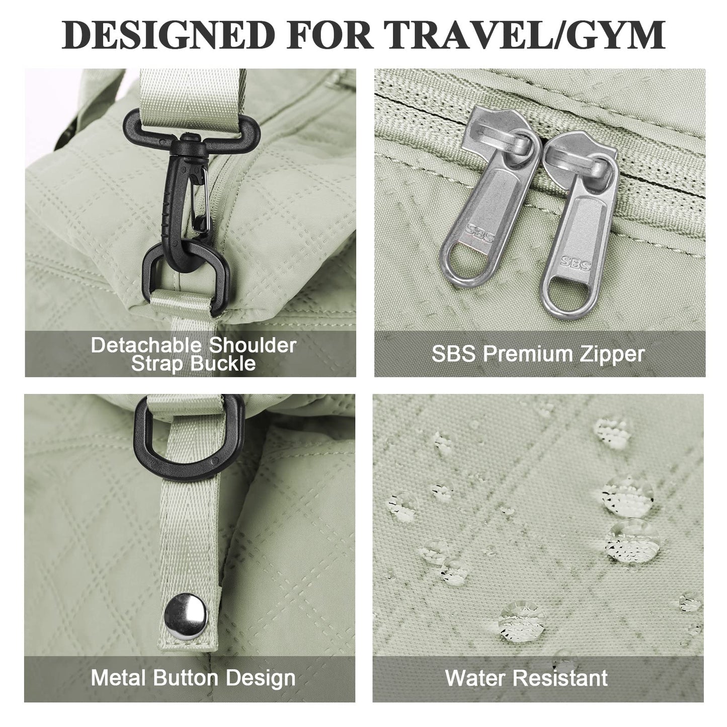 Travel Duffel Bag,Overnight Weekender Bags for Women with Wet Pocket