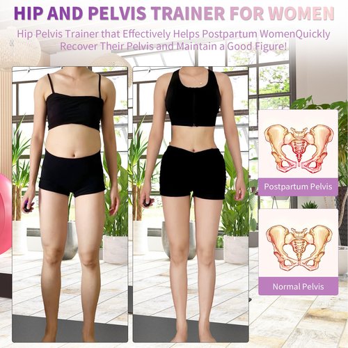 Thigh Master Hip Trainer Kegel Exerciser,Pelvic Floor Exercise Devices for Arm Leg,Inner Thigh Exercise Equipment Kegel Exercise Products for Women Home Gym (Purple)