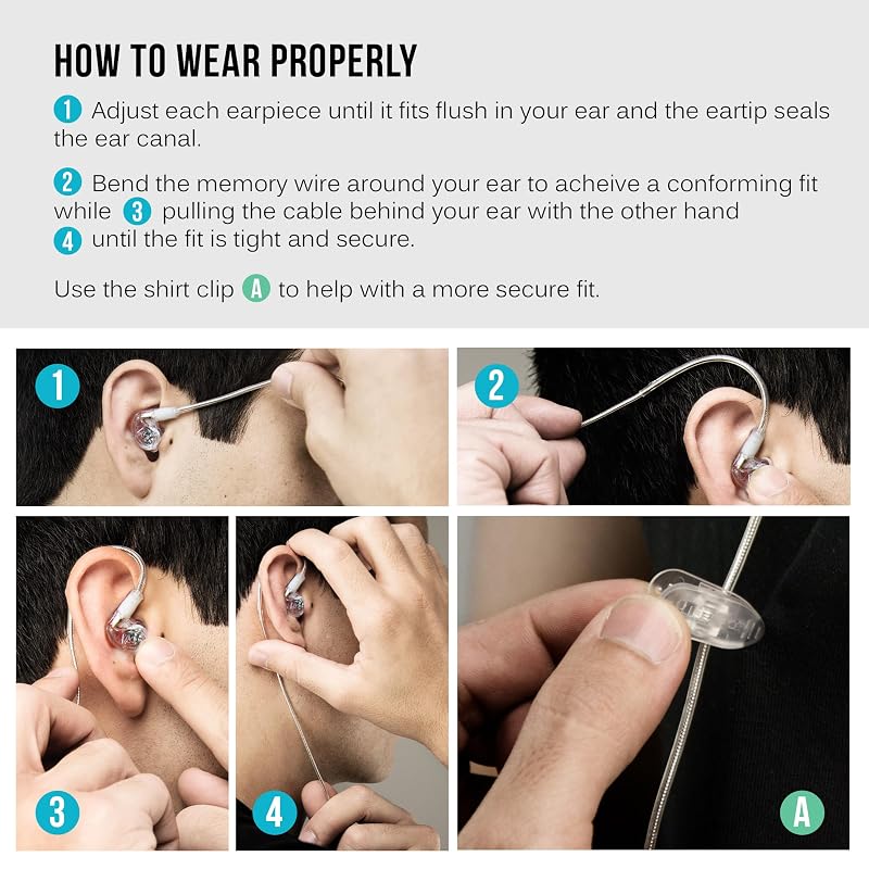 MEE Audio M6 Right Side Earbud with 15" Cable & 3.5 mm Plug (Variation: Right Ear)