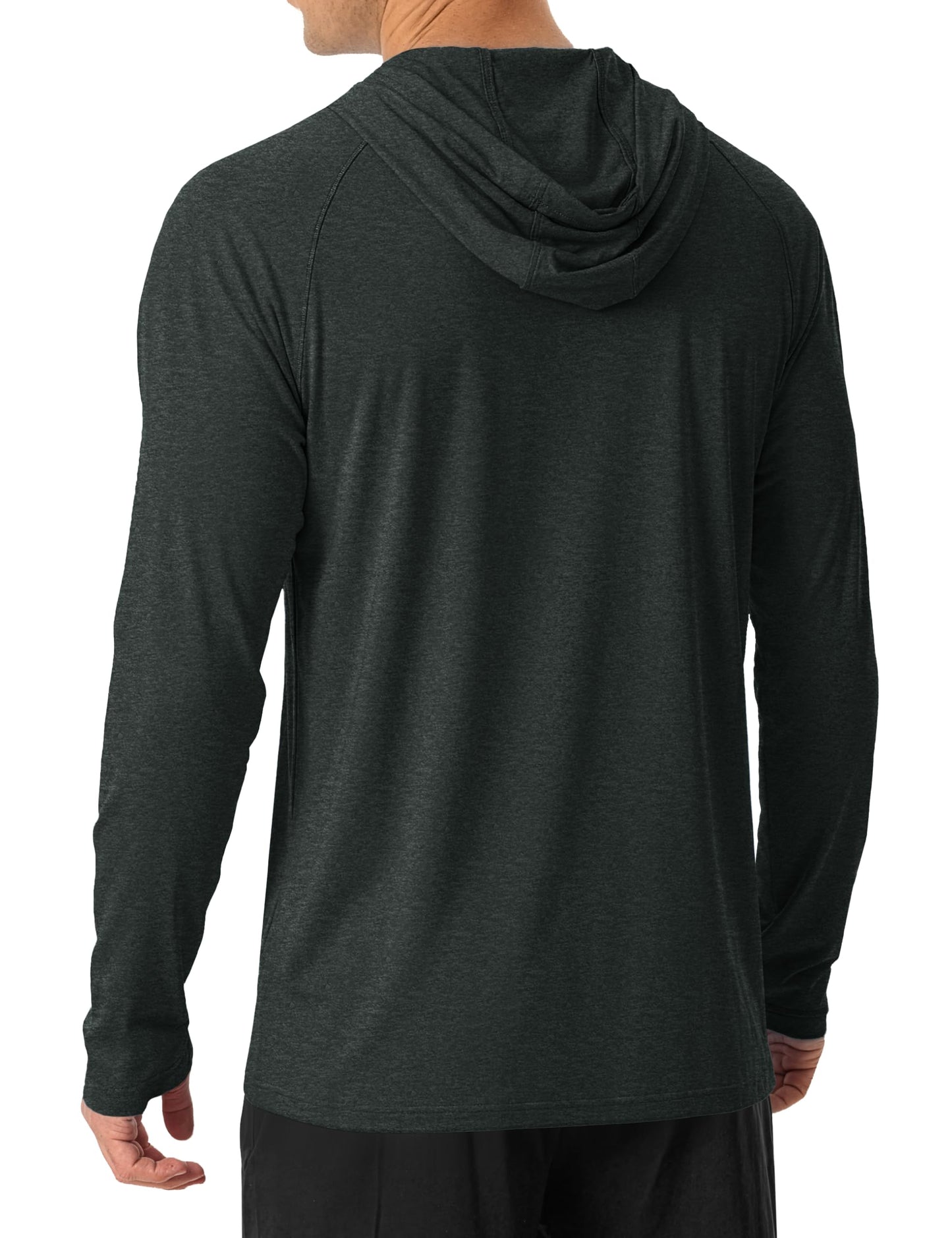 MAGCOMSEN Men's UPF 50+ Sun Shirts Long Sleeve Fishing Hoodie Shirt Lightweight Athletic Swim Running Hiking Rash Guard