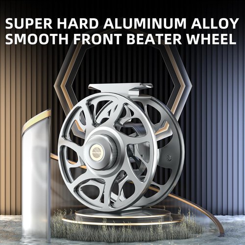 Ashconfish Fly Fishing Reel CNC-Machined Aluminum Alloy Fly Reel with 2+1BB Anti-Corrosion Bearings Ultra-Smooth Drag System & Ergonomic Design for Ultimate Performance (5/7)
