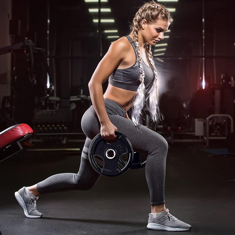 RitFit 2-Inch Olympic Rubber Weight Plates – 2x5LB Variation of THIS listing