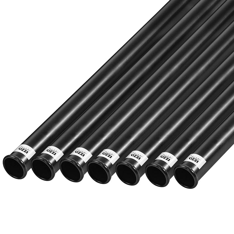Izzo Golf 1–Pack 1.5" Golf Club Tube - Black Plastic Tube for Golf Bags (Variation: 1.5'' - 7 Pack)