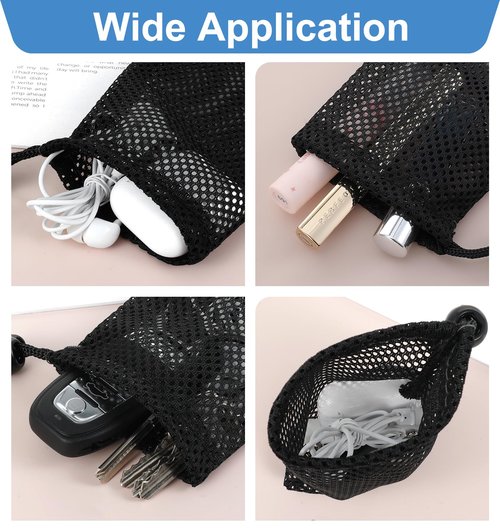 ValueBargain 10Pcs Small Pouch Bag, Draw String Bags Small Size Storage Pouch String Bags for Mini Stuff MP3 Charger Earphone Key with Drawstrings Travel 6 x 4 inch