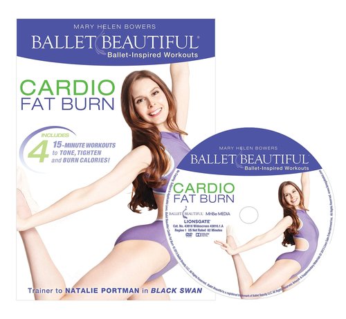 Ballet Beautiful Workout DVD 2 Pack - Sculpt & Burn Blast and Cardio Fat Burn. Mary Helen Bowers Barre Dance Inspired Fitness DVD Bundle