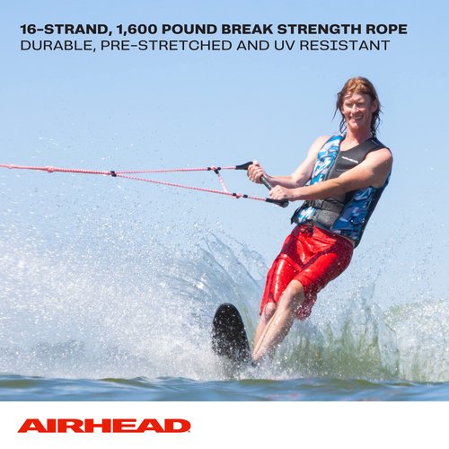 Airhead Ez Up Slalom Training Rope, Water Ski Rope for Learning, 1 Section, 75-Feet