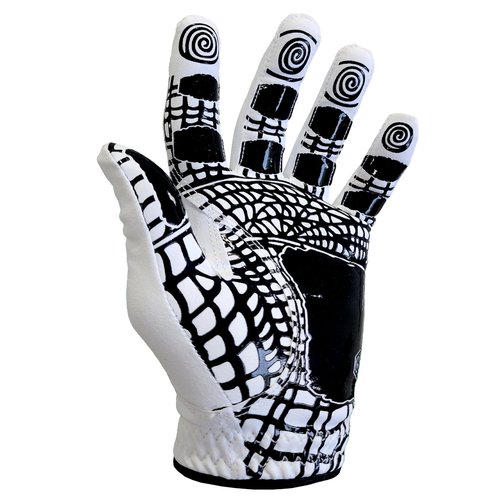 MONKEY GRIP Golf Glove Premium Synthetic Silicon Non silp Power Gip Slice Killer No Twist, Left Hand (Man-Large)