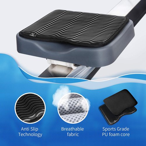 Rower Seat Pad Compatible with Concept 2 Rowing Machine - Anti Slip Rowing Machine Seat Cushion Pad Compatible with Hydrow, Concept2, Waterrower and Other Row Machines - Rower Accessories