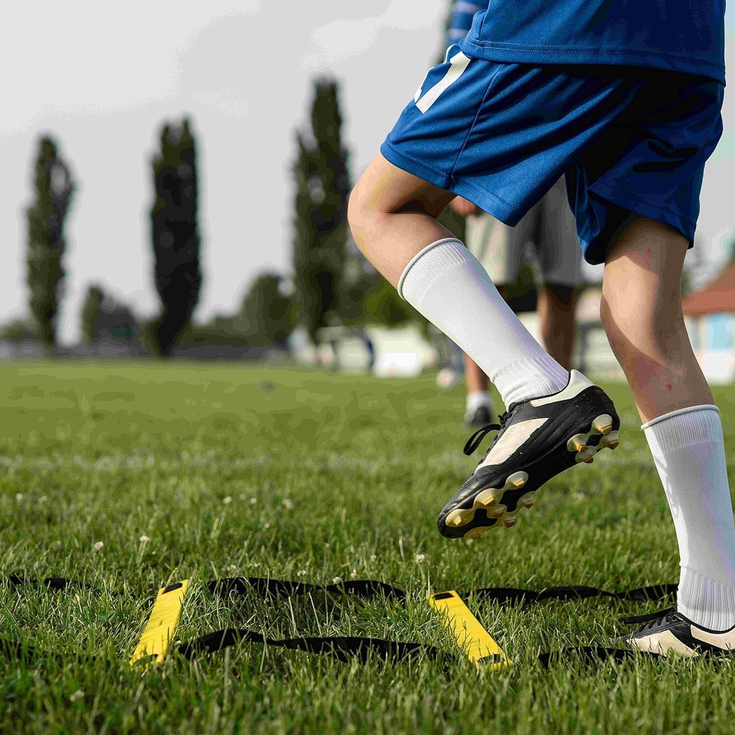 20ft Sports Agility Ladder for Men Women and Kids, Speed Youth Soccer Agility Training Equipment for Football, Exercise, Soccer, Tennis, Legs Workout with Carry Bag