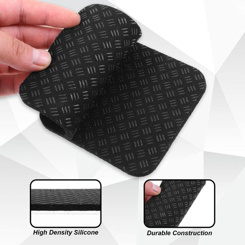 6 Pack Treadmill Mat for Hardwood Floors - 4x4 Inch Anti-Vibration Silicone Pads for Gym Equipment, Exercise Machines - Protect Floors, Reduce Noise & Scratches (Elliptical, Rower, Bike)