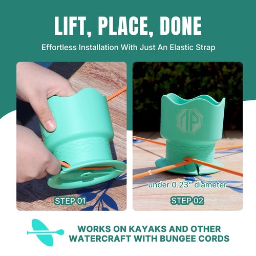 niphean Paddleboard and Kayak Cup Holder, Versatile Drink Holder for Various Container Sizes, Durable and Stable Accessory for SUP, Kayak & Boat