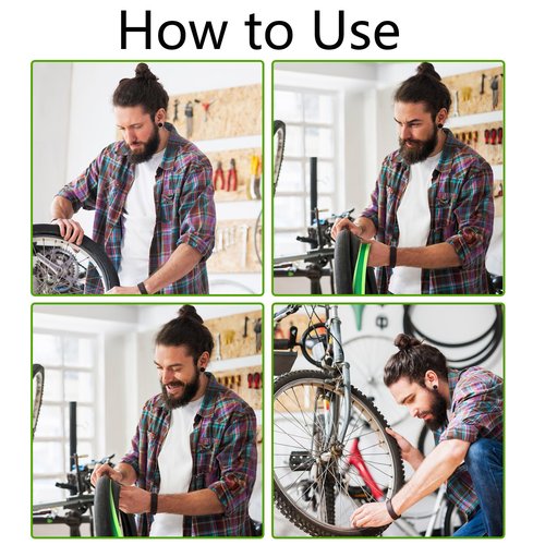 Hedume 3 Rolls Bike Tire Liner, Protects Inner Tire Tube with TPU Liner, Inner Tube Bicycle Flat Protector Compatible with 12" 16" 18" 20" 24" 26" 27.5" 29"