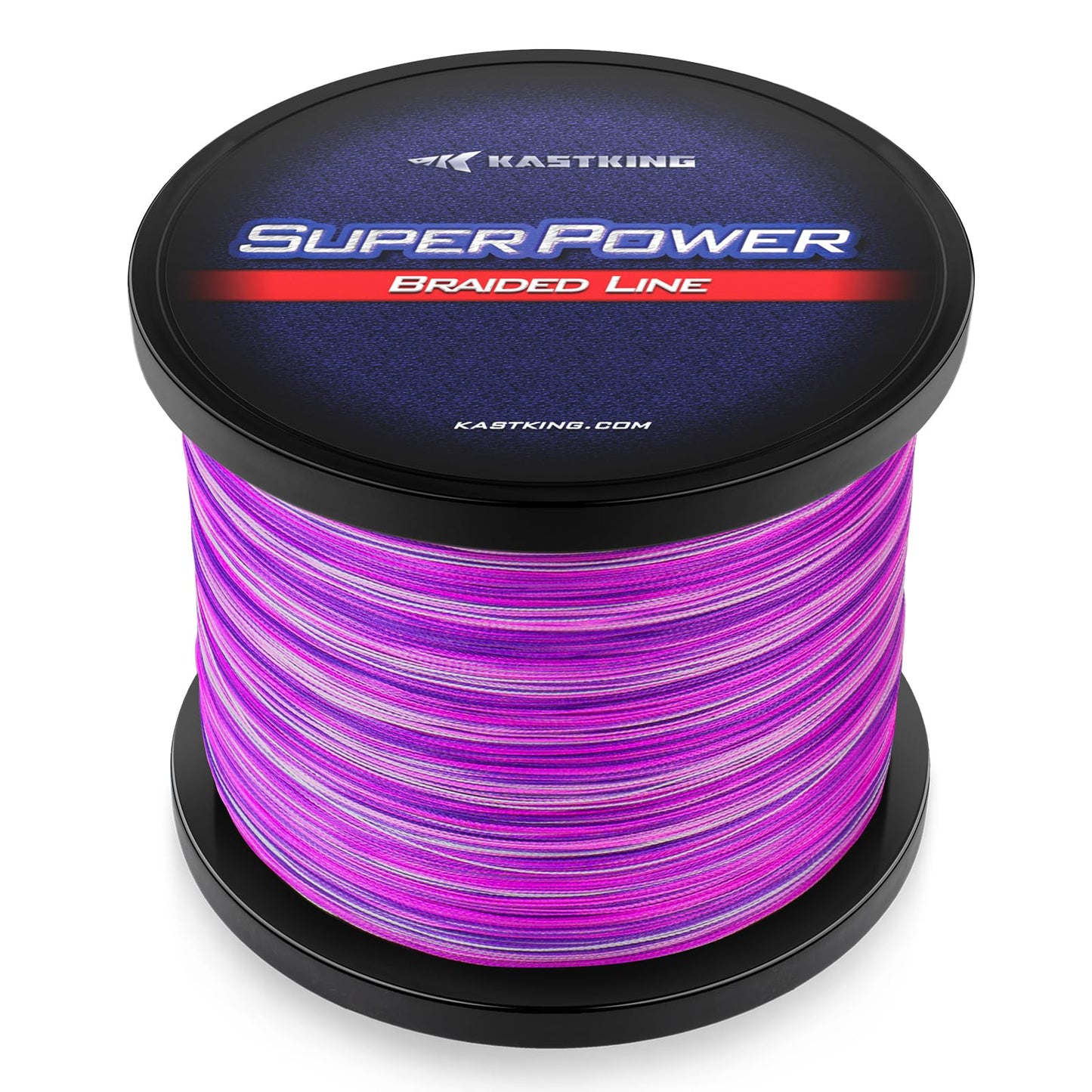 KastKing Superpower Braided Fishing Line, Purple Camo, 15LB, 150 Yds