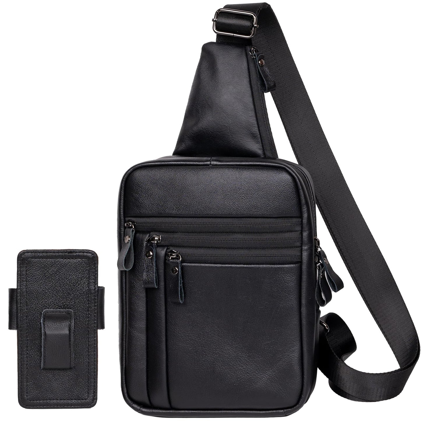 Ariscobull Tactical Sling Bag for Men - Concealed Carry Bag for Men - Small Tactical Backpack - Mens Fanny Pack Crossbody - Mini Backpack (Black)