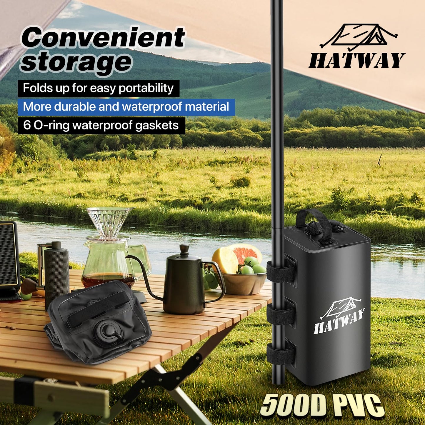 Hatway Canopy Water Weight Bag,88 LBS Water Tent Weights Set of 4 Leg Weights for Pop Up Canopy,Gazebo,Canopies,Tent-4 * 10L-Black