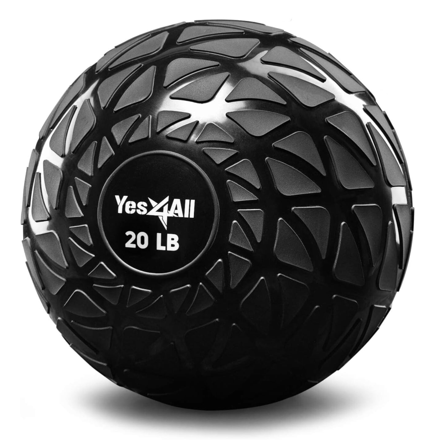 Yes4All Slam Balls, 10-40lb Medicine Ball Weight, Durable PVC Sand Filled Workout Dynamic Medicine Ball for Core Strengthen