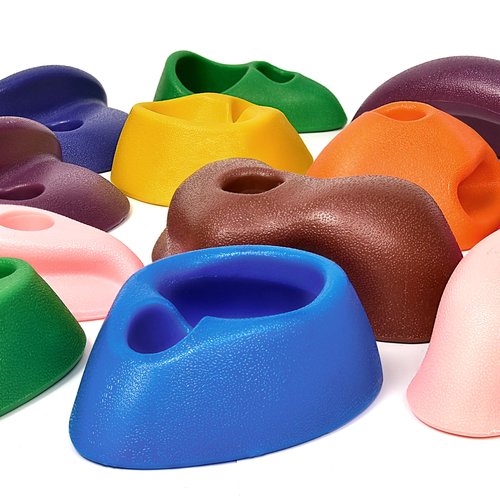 TOPNEW 32 Rock Climbing Holds Multi Size for Kids, Adult Rock Wall Holds Climbing Rock Wall Grips for Indoor and Outdoor Playground Play Set - Includes 2 Inch Mounting Hardware