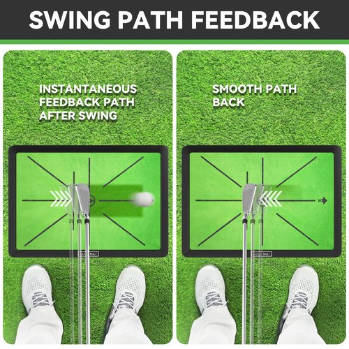 Golf Hitting Mat, Golf Practice Mat Outdoor Indoor for Training Chipping Show Swing Path, Golf Impact Turf Mat with Rubber Backing,Golf Accessories for Men,Gifts for Men/Dad/Husband