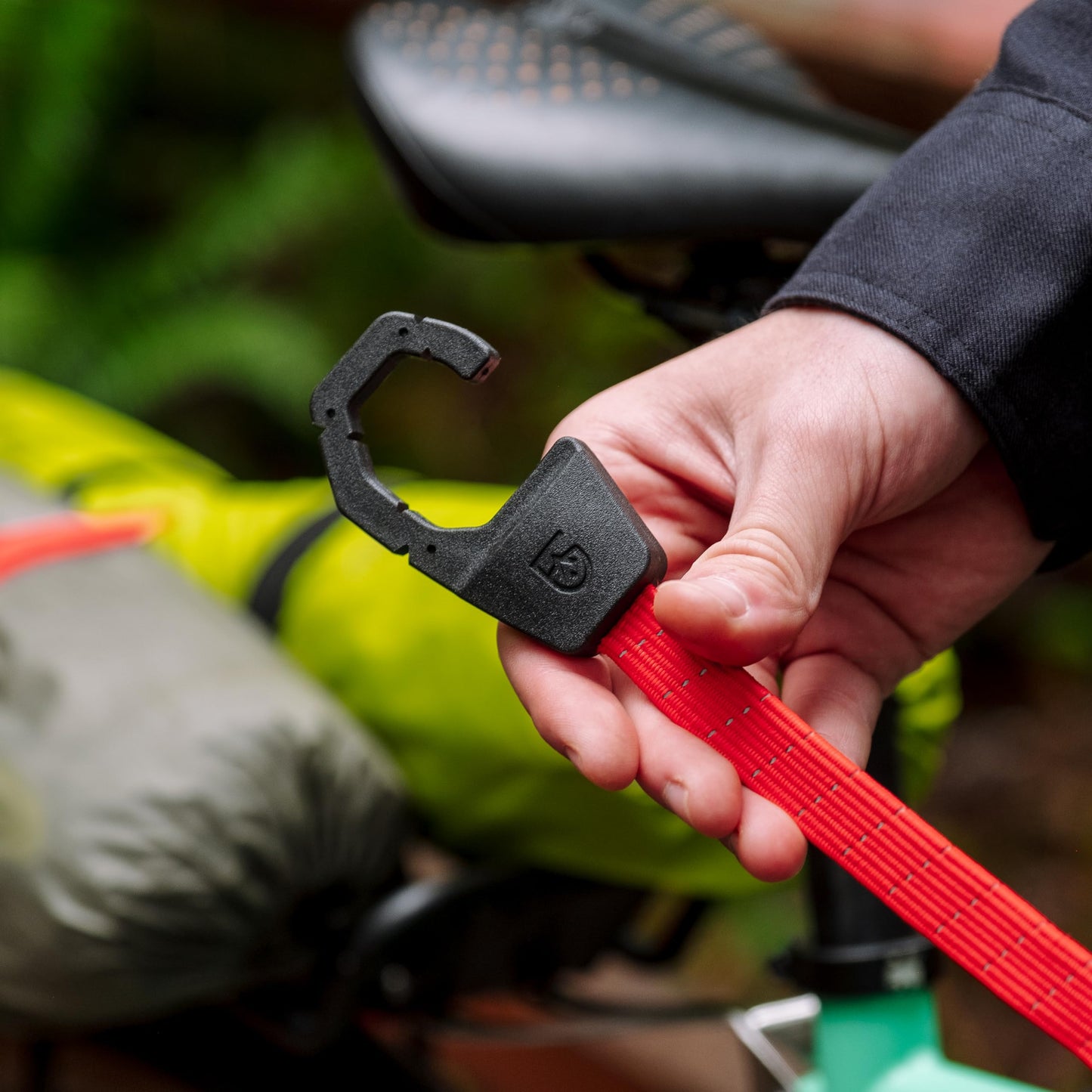 GEAR AID Holdfast Bungee Strap, Organize Your Garage and Gear for Biking, Camping, Hunting, Exercise, Paddling and More, Orange Reflective, Multipack 20-30-40” Lengths