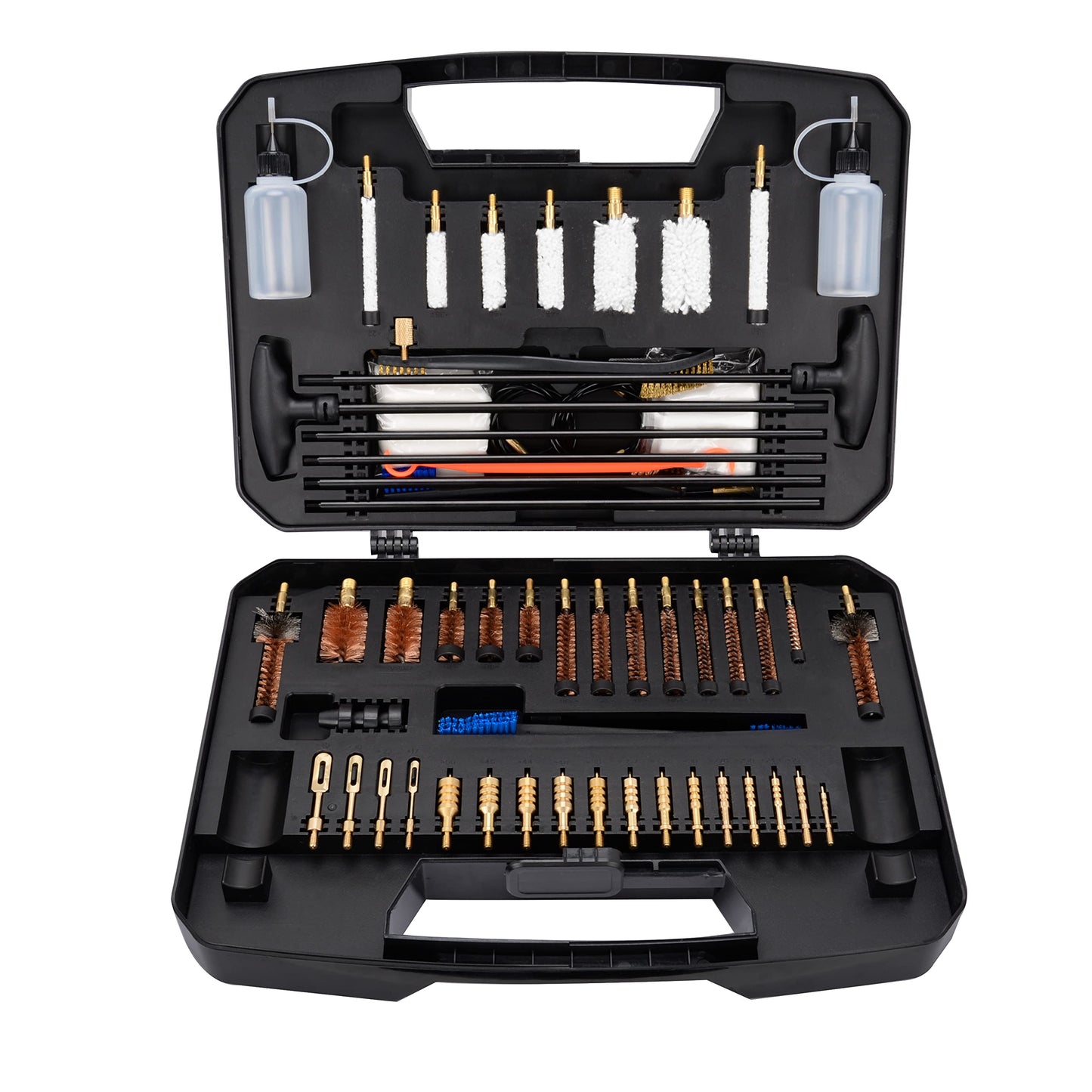 BOOSTEADY Pro Gun Cleaning Kit Universal Gun Cleaning Kit Handgun Shotgun Cleaning Kit for All Guns with High-end Brass Brushes, Mops, Jags, Reinforced Rods