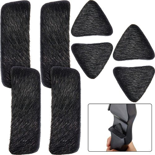 4 Pairs Recurve Bow Arrow Rest Archery Hair Arrow Rest Stick on Bow Fur Adhesive Shelf Rests Longbow Fur Pad Recurve Accessories for Outdoor Hunting Shooting Practice