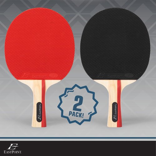 EastPoint Sports 2 Player Table Tennis Paddle Set - Includes 2 Pip-Out Ping Pong Paddles