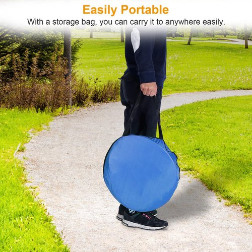 KOCASO Pop Up Beach Tent for 2-3 Person, UPF50+ Anti-UV Sun Shelter w/Storage Bag, Portable Waterproof Instant Sun Shade Canopy for Outdoor Beach Camping Hiking Travel Family, Blue