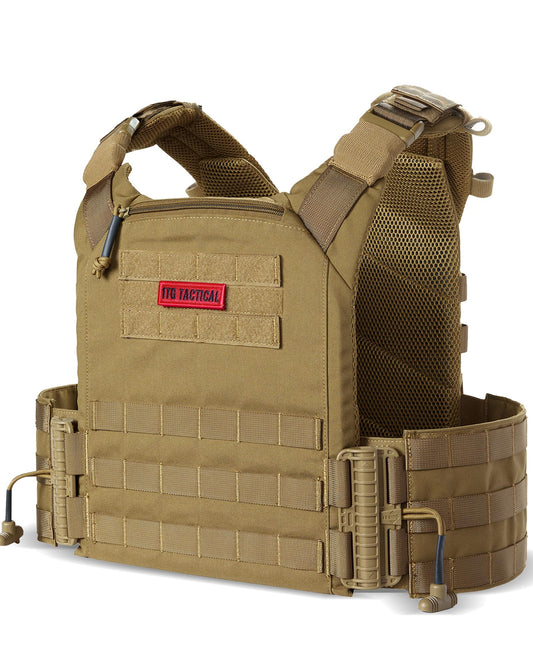 1TG Quick Release MOLLE Vest for Men Breathable and Adjustbale Vest, One Size Fully Adjustable