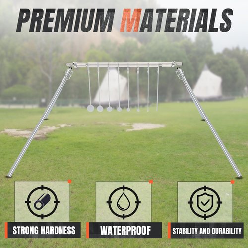 HECASA NP550 Steel Spinning Rimfire .22 Targets for Rimfire Airgun Pellet Guns Plinking Targets Rimfire KYL for Shooting Practice
