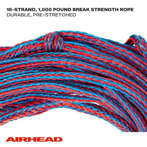 Airhead Water Ski Rope with Rubber Handle, 1 Section, 75-Feet