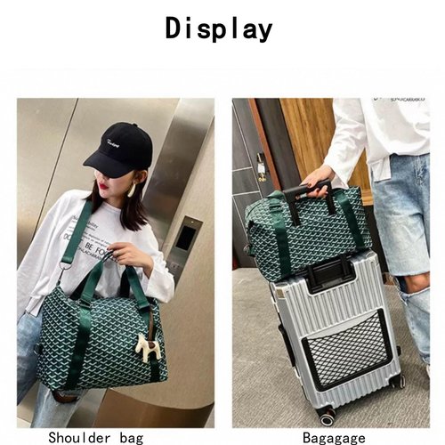 Duffle Bag Waterproof Tote Bags Everything Bag Carryon Gymbag Yoga Bag Hospital Holdalls with Wet Pocket for Travel Swimming Sports and Gym Activities (GREEN)