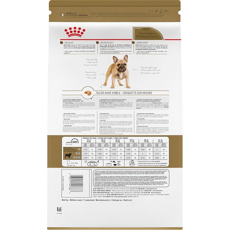 Royal Canin French Bulldog Adult Dry Dog Food 6 lb Bag - 6 Pound (Pack of 1)