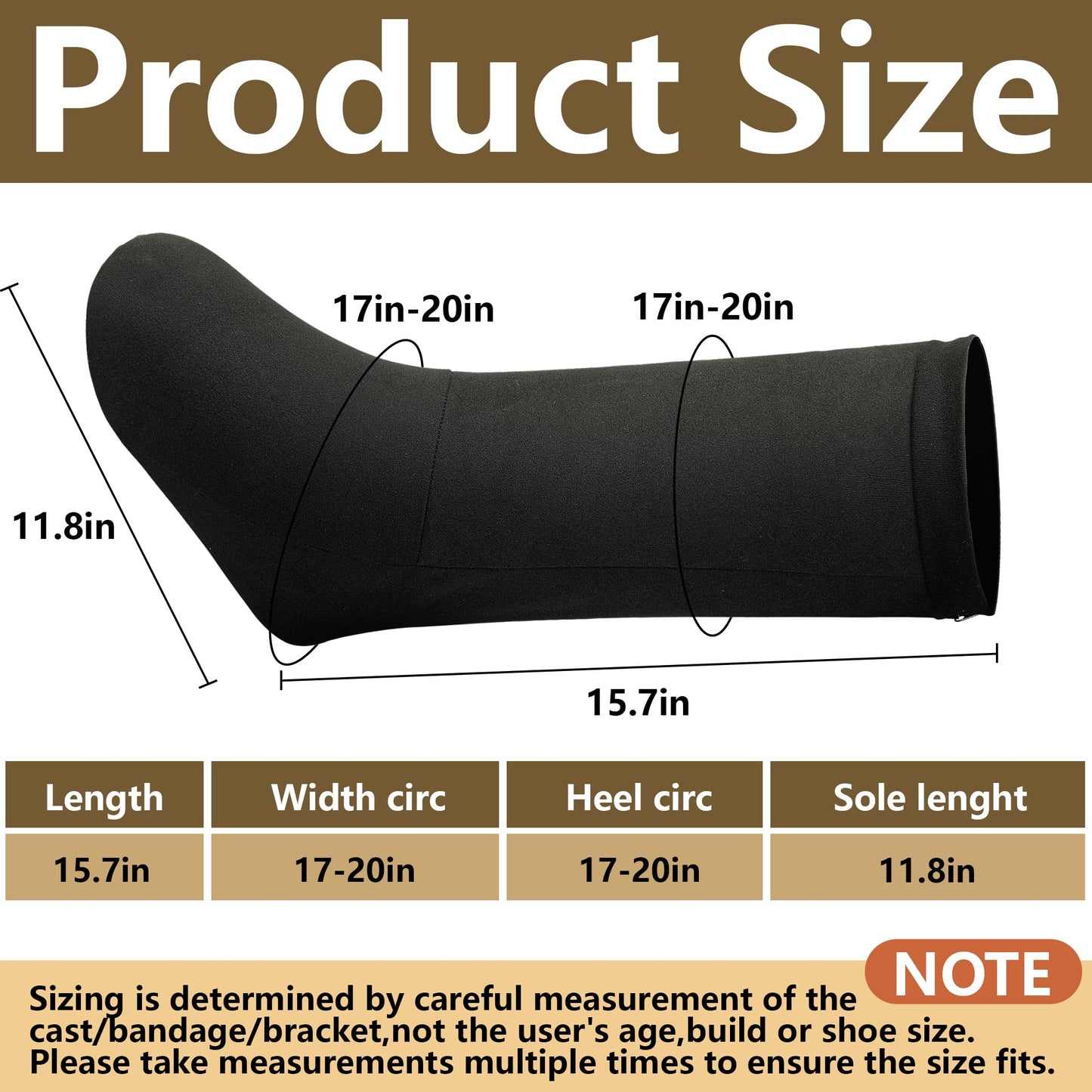 Shupakul 2 Pcs Large Size Leg Cast Cover with Zipper-Below The Knee Cast Sock Covers-Stretchy Leg Cast Sleeve for Men Women Plaster Protection Anti-Scratch