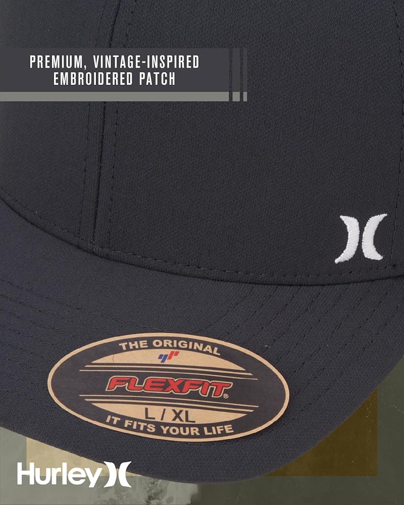 Hurley Mini Icon Mesh Fitted Trucker Cap Anthracite Large XL
