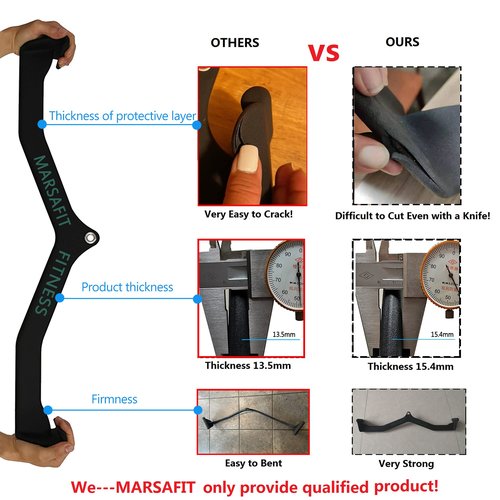 Tricep Press Down Bar Lat pull down Bar Handle Pulley Cable Machine Attachments, Home Gym Fitness Rowing bar Bicep Curl Back Strength Training Wide Grip Lat PullDown Bar Exercises (Length 31")