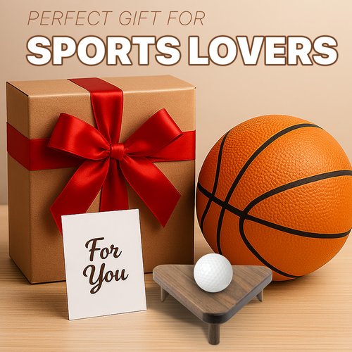 Solid Walnut Ball Display Stand – Basketball Holder, Football Stand, Soccer Ball Display Rack – Premium Wood Sports Memorabilia Display Holder – Triangle Ball Stand for Autographed Balls
