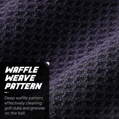 She's Pink Magnetic Golf Towel for Men - 18" X 18" Golf Balls & Clubs Cleaning Towels - Golf Accessories for Men and Women - Golf Gifts for Golfers (Black)