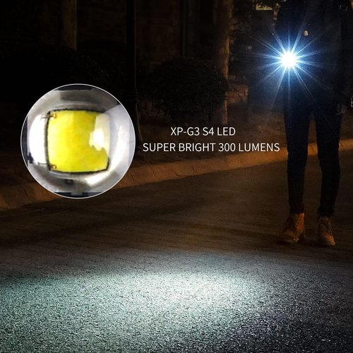 MecArmy CPLU Wrist Flashlight, Compact USB-C Rechargeable EDC LED Light, 300 Lumens, Double-Click Anti-Misfire, IPX6 Waterproof, for Running, Night Walking, Hiking - Fits on Watchband/Strap Systems