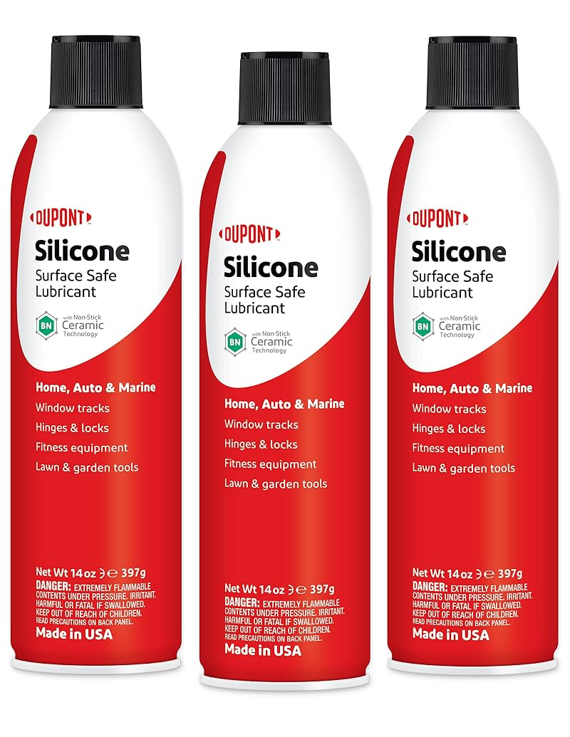 DuPont 14 oz Silicone Lubricant - 3 Pack (Value Pack) for Windows, Hinges, Locks