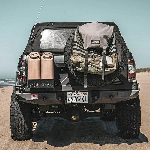 Scepter Portable Military Style Water Container for Camping and Outdoors, 5 Gallon, Sand - Heavy-Duty Plastic Beverage and Hydration Dispenser for Outdoor Trip